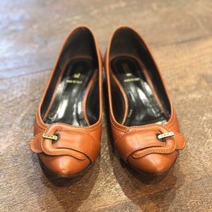 Brown Fendi flats